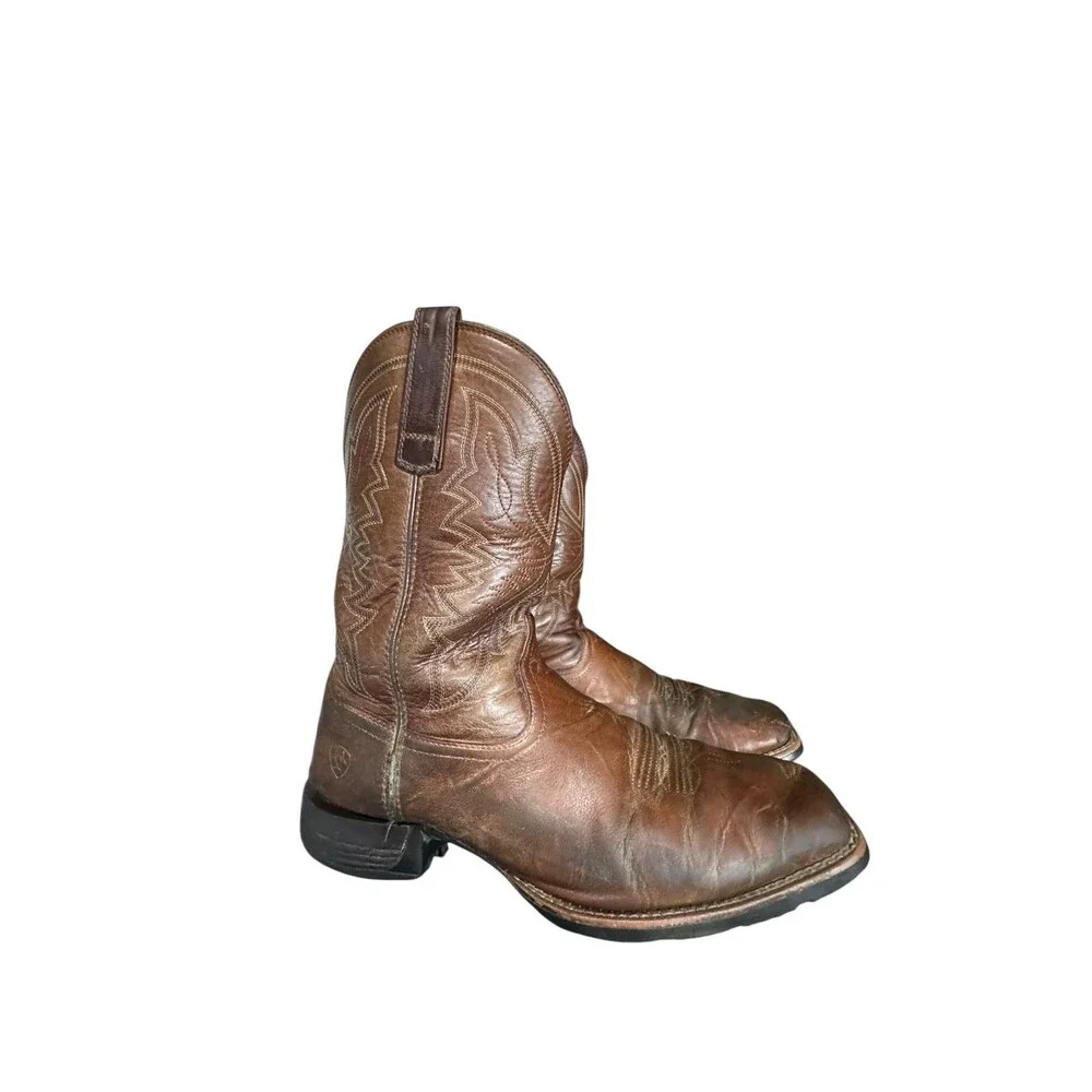 Ariat Men's Hybrid Ranchwork Western Boots Style 10042394 Size 12 D Distressed